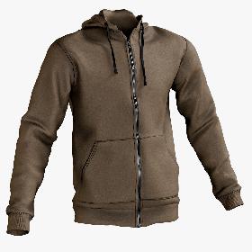 3D model Brown Hoody